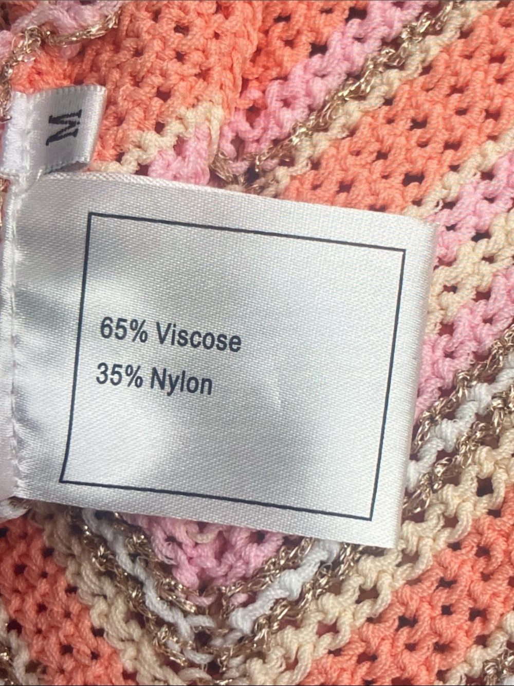 Missoni M Pink Multicolor Zigzag Knit Cropped Cardigan - Picture 9 of 9